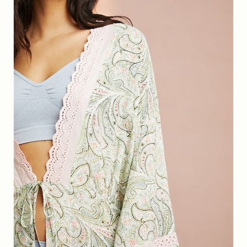 Anthropologie Floreat Paisley Robe new with tag - Picture 2 of 7